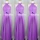 Lilac Floor Length Long Maxi Infinity Dress Convertible Formal Multiway Wrap Dress Bridesmaid Dress Party dress Evening Dress