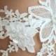 Lace pearl crystal beaded lace wedding garter; bridal garter