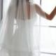 wedding veil, horsehair veil, horsehair trim veil, 2" trim veil, cathedral veil, drop veil, double layer veil, blusher veil, horse hair