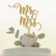 Mr and Mrs Cake Topper - Personalized Wedding Cake Topper - Custom Cake Topper - Gold or Silver or Custom Color