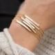 Bar Bracelet Personalized, Gold, Silver, Rose Gold / Small Skinny Bracelet - Dainty, Minimal Stacking Bracelet Layered and Long LB130_30_B