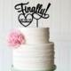 Finally Wedding Cake Topper - Cake Topper - Cake Topper with Wedding Date