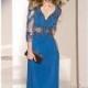Lace Three Quarter Lengh Sleeved Dresses by Alyce Jean De Lys 29738 - Bonny Evening Dresses Online 