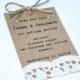 Wedding save the date card - Kraft, Rustic, Pearl, Doily