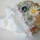 Bridal bouquet Vintage brooches Boho wedding Forever bouquet Wedding accessory Something old