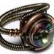 SALE 25% OFF - Steampunk Jewelry - Ring - Vitrail Swarovski Crystal