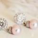 Blush Pink Earrings Blush wedding Jewelry Blush Bridesmaid Gift Bridesmaid Earrings Pink Pearl Earrings Bridal Earrings Bridesmaid Jewelry