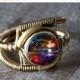 SALE 25% OFF - Steampunk Jewelry - RING - Volcano Swarovski Crystal (Custom size available - see description)