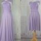 lavender dress length ball gown Infinity Dress Convertible Formal,wrap dress ,bridesmaid dress,party dress Evening dress C35#B35#
