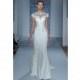Mark Zunino Fall 2015 Dress 6 - White Mark Zunino Full Length Fall 2015 Fit and Flare High-Neck - Nonmiss One Wedding Store