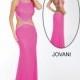 Jovani 20011 Jewel Neckline Side Cutouts Exposed Back Sheath Silhouette - Prom Jovani Drop Waist Long Scoop Dress - 2017 New Wedding Dresses