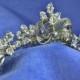 Silver Crystal Tiara, Upcycled Vintage Jewelry Tiara, Danecraft Sterling Bridal Tiara Comb, Vintage Style Tiara, Downton Abbey Wedding