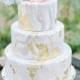 12 Modern Marble Wedding Cakes With Gold Detail