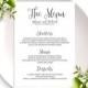 Wedding Menu Sign-Printable Wedding Menu Cards-Wedding Menu Template-Rustic Chic Calligraphy Wedding Menu Cards-Custom Wedding Menu Cards