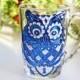 Blue Mug Owl Coffee Mug Funny Coffee Mugs for Women Aniversary Mug Custom Glass Mug Gift Handpainted Mugs Coffee Cup Personalized Coffee Mug