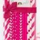 Fuschia straws *paper straws *Pink Straws *Pink Wedding *Girl theme party -Wedding, Birthday, Baby Shower *MAGENTA *Vintage inspired straws