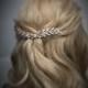 Wheat Hair Comb ~  Rhinestone Hair Comb, Bridal Hair Accessories, Wedding Hair Combs, Crystal Hair Comb, Row of Rhinestones, Sparkle