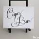 Wedding Cigar Bar Sign - Instant Download - Printable - Digital - Elegant - Classic - AA3