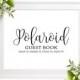 Polaroid Guest Book Sign-Chic Calligraphy Photo Wedding Guest Book Sign-DIY Printable Sign our Guest Book-Polaroid Wedding Guest Book