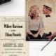 Vintage Rustic Wedding Invitations, 5x7, Wedding invitations, the "Willow"