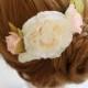 Bridal Hair crown, Bridal hair accessory, Bridal hair hairpiece flower, Bride wreath, Bridesmaid Rustic Vintage outdoor wedding woodland