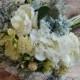 Wedding Bouquet, Garden Bouquet, Vintage Inspired, Dusty Miller, Ranunculus Bouquet, Rustic Wedding Bouquet, Outdoor Wedding, Silk Bouquet