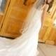 Waltz length Angel cut Wedding veil with French Alencon Lace trim Mantilla Veil - Phoenix