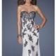 Strapless Beaded Gown by La Femme 20076 - Bonny Evening Dresses Online 