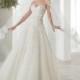 Marvelous Tulle Sweetheart Neckline A-line Wedding Dresses with Lace Appliques - overpinks.com