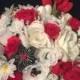 Disney Inspired Wedding Bridal Bouquet - Silk & Paper Flowers
