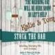 Awesome Rustic White Wood Stock the Bar Shower Invitation.  You pick the colors!