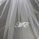 Mantilla veil Bridal veil 1 Tier LACE EDGE bridal veil.  long Bridal wedding veil. White, Ivory, girls communion Veil