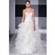 Isaac Mizrahi SS13 Dress 11 - Ball Gown Strapless Isaac Mizrahi White Spring 2013 Full Length - Nonmiss One Wedding Store