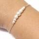 Sterling Silver Bracelets, Bridesmaid Pearl Bracelets, Sterling Silver and Pearl Bracelets, Bridesmaid Gift, silver bracelets
