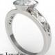 Moissanite Diamond Engagement Ring,Unique Engagement Ring,3 Stone Engagement Ring,Moissanite Ring,Solitaire Engagement Ring
