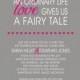 Unique Fairy Tale Printable Wedding Invitation with Response