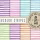 Watercolor Stripes Digital Paper, Watercolor Backgrounds, Watercolour Stripe Paper, Violet, Mint, Pink, Don't Forget Use Coupon Code!