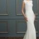 Style C122 by Amaré Couture - Bateau LaceSilk Floor length Sleeveless Fit-n-flare Dress - 2017 Unique Wedding Shop