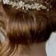 Rhinestones floral comb hair back gold crystal hair comb bridal gold lieves hair vine back sparkling head piece wedding gold crystal sprigs