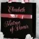 Luxury Personalized Bags Matron of Honor Gift Bags with Blush ribbone Custom Bridesmaid Bachelorette bags Bridal favors Bridal Shower gifts