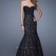La Femme 21046 Lace Mermaid Dress - Brand Prom Dresses