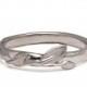 Leaves Ring no.9 - 18K White Gold Ring, unisex ring, wedding ring, wedding band, leaf ring, filigree, antique, art nouveau, vintage