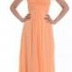Peach Bridesmaid Dress, Empire Sweetheart Floor-Length Chiffon Bridesmaid Dress/Homecoming Dress/Prom Dress With Ruffle