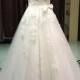 Classic strapless tulle a line wedding dresses