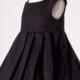 Black Babydoll Dress Gothic Goth Lolita Loli Dress Pleated Sleeveless Empire Waist Jumper Sundress Custom Size Plus Size Made to Measure