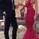 Sexy Red Prom Evening Dress, Sexy Red Mermaid Long Prom Dress, Formal Evening Dress with Criss Cross Back, Woman Evening Dress from Dressywomen