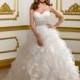Mori Lee 1803 Strapless Ruffle Ball Gown Wedding Dress - Crazy Sale Bridal Dresses