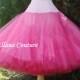 Hot Pink Tea Length Crinoline. MEGA Fullness Petticoat. Available in Other Colors.