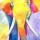 Elephant, Original Oil Painting on canvas board,Elephant lover Art, Tetiana Art