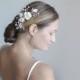 Bridal hair comb.Silver wedding hair comb.Wedding Hair Accessories.Bridal comb.Wedding hair comb/ Floral Bridal Headpiece